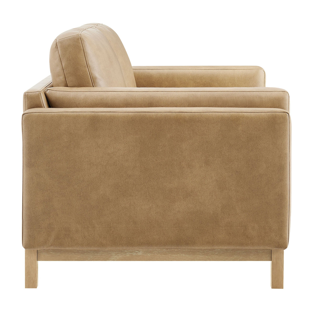 Roscoe 63 Inch Vegan Leather Loveseat beige with legs by Modway on Tampa Home & Garden Store