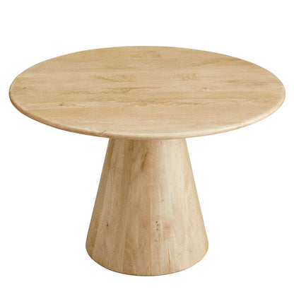 Sabelle 47in Round Wood Dining Table natural wood with pedestal base by Modway on Tampa Home & Garden Store