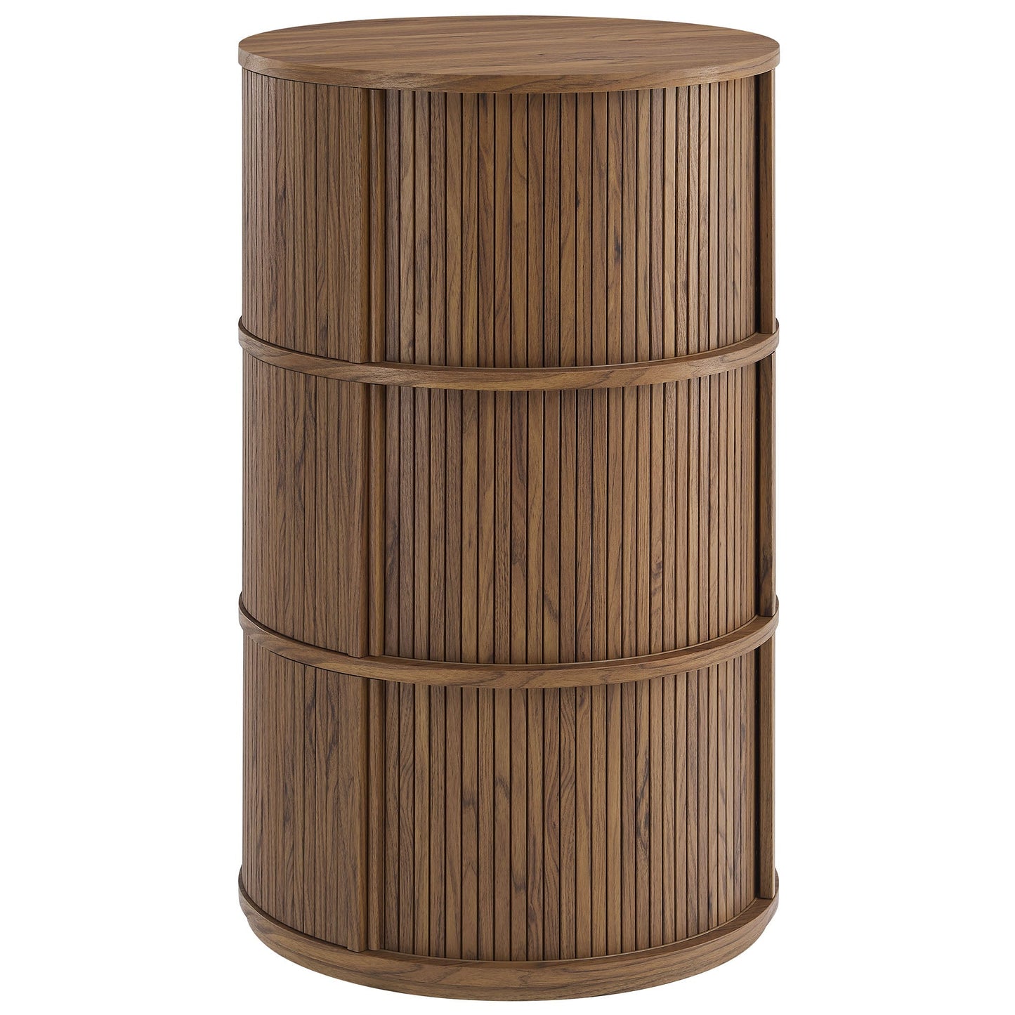 Clement Round Pedestal Table with Sliding Doors