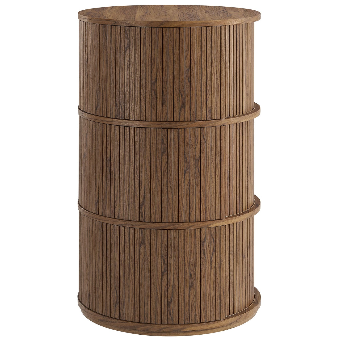 Clement Round Pedestal Table with Sliding Doors