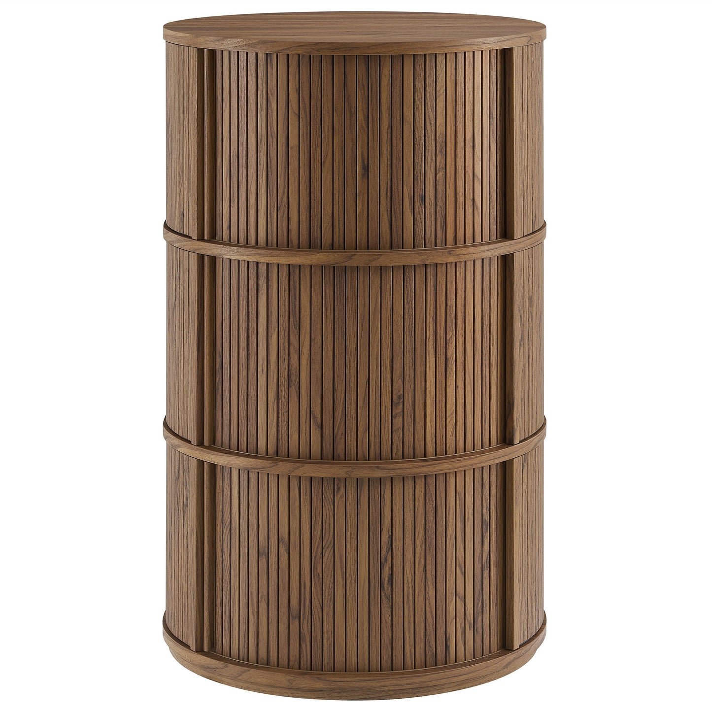 Clement Round Pedestal Table with Sliding Doors