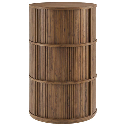 Clement Round Pedestal Table with Sliding Doors