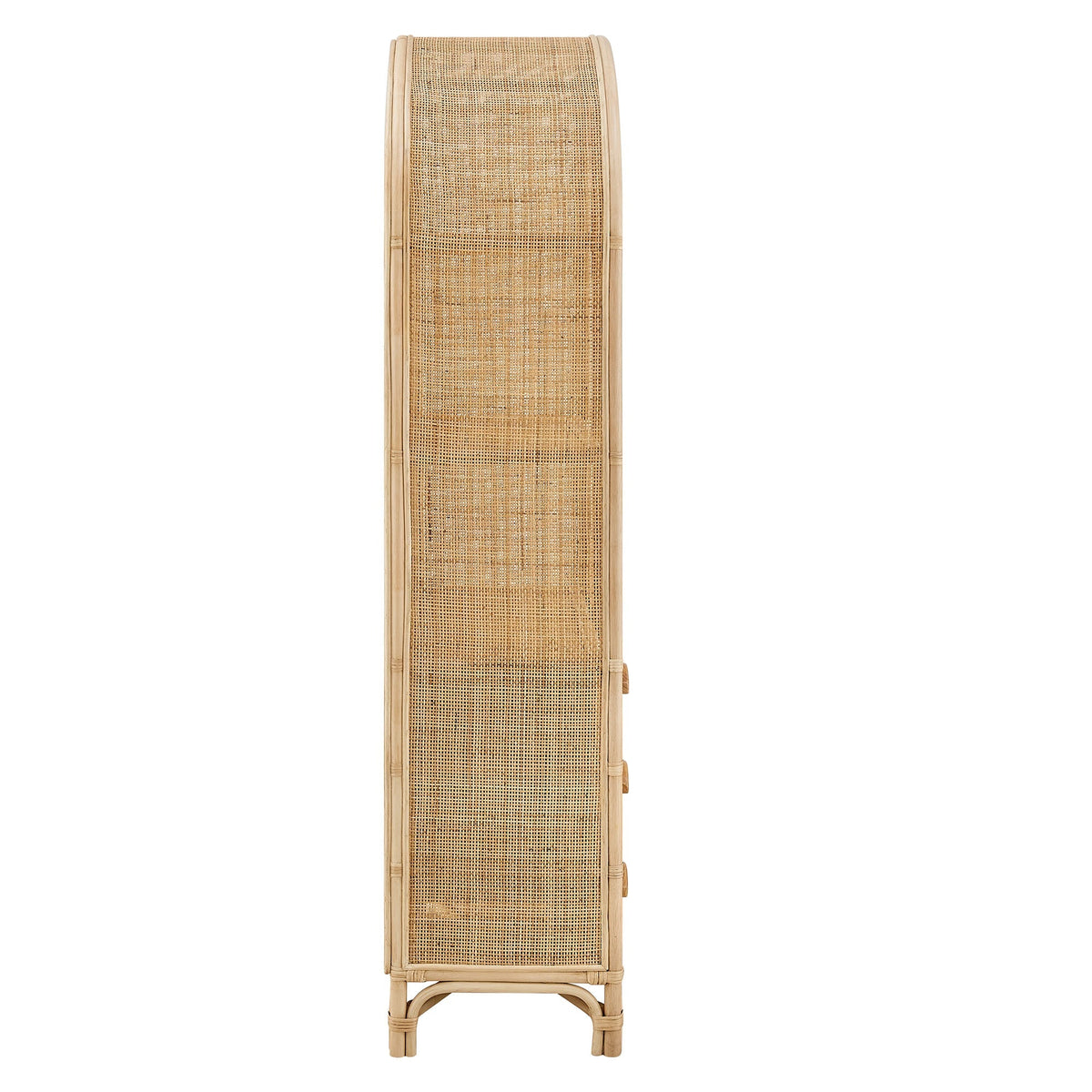 Jane 71 Inch Tall Arched Natural Rattan Bookshelf by Modway living room furniture on Tampa Home & Garden Store