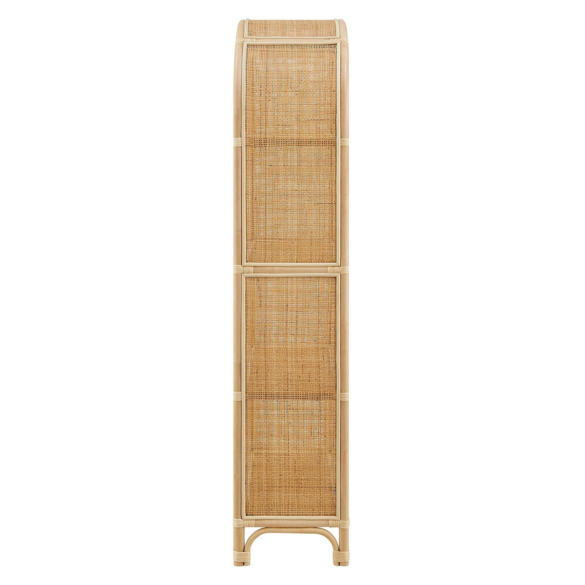 Celeste 67-Inch tall arched natural rattan bookshelf for living room by Modway on Tampa Home & Garden Store