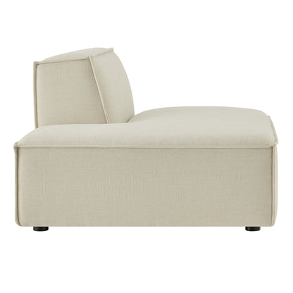 Restore performance fabric upholstered left-facing armless modular chaise beige by Modway on Tampa Home & Garden Store