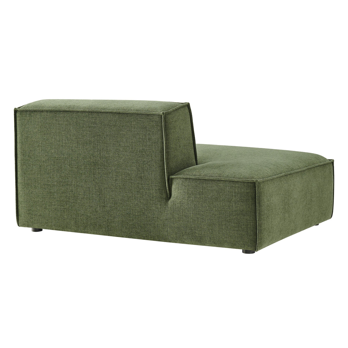 Left-facing armless modular chaise in green performance fabric by Modway for HouseOfZazla on Tampa Home & Garden Store
