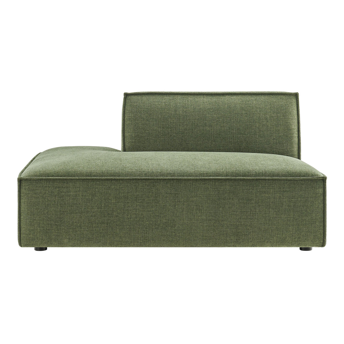 Modular left-facing armless chaise in green Restore Performance fabric by Modway on Tampa Home & Garden Store