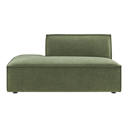 Modular left-facing armless chaise in green Restore Performance fabric by Modway on Tampa Home & Garden Store