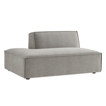 Left-facing armless modular chaise in gray performance fabric by HouseOfZazla on Tampa Home & Garden Store