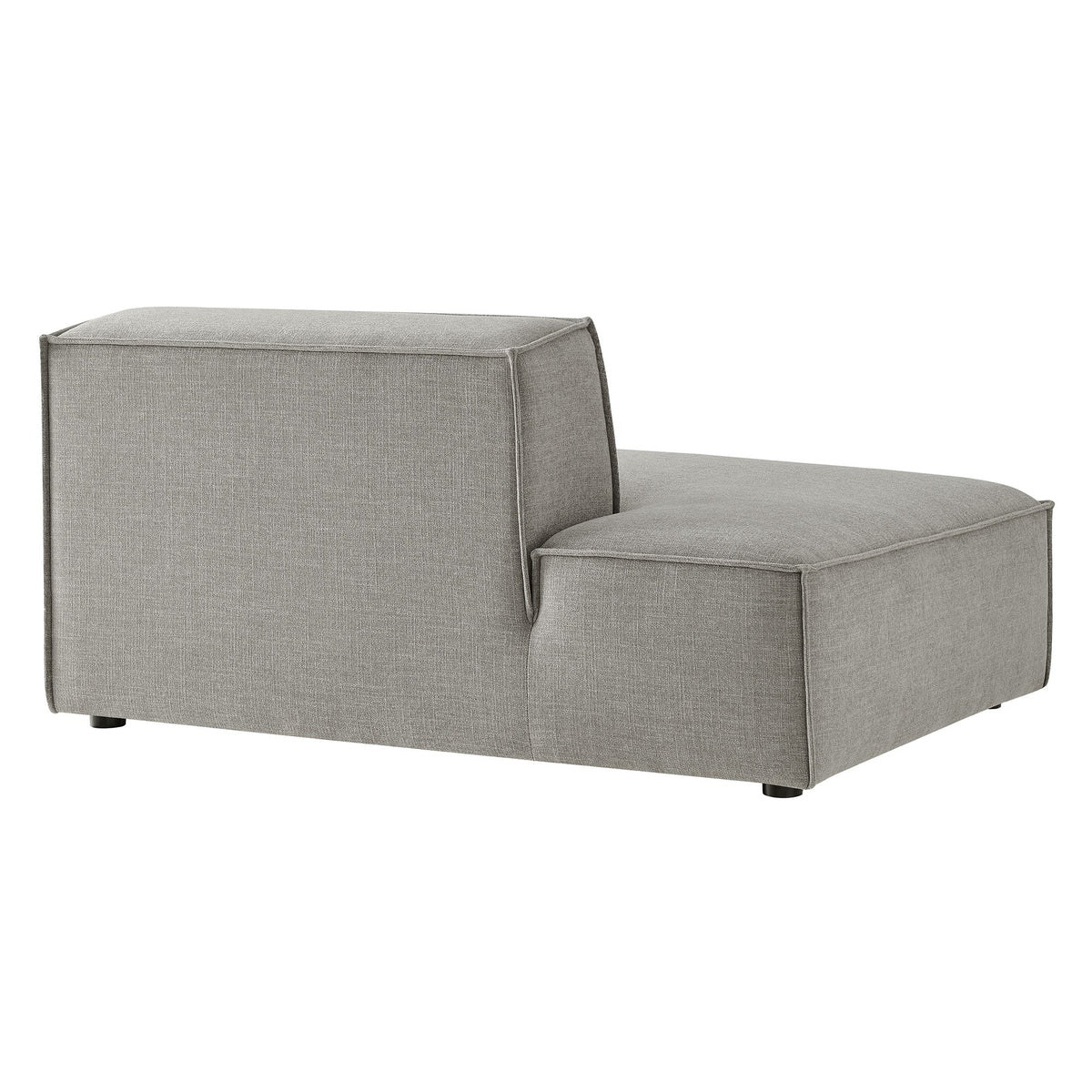 Restore Performance Fabric Left-Facing Armless Modular Chaise in gray by Modway on Tampa Home & Garden Store