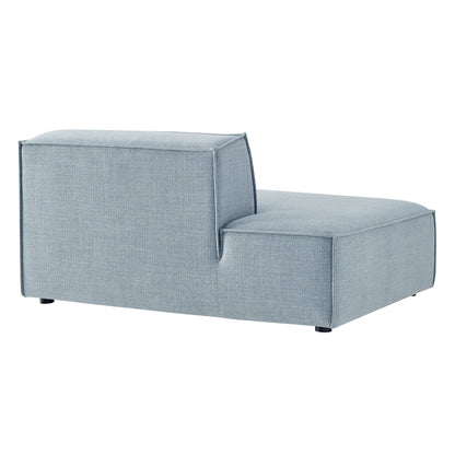 Restore Performance fabric left-facing armless modular chaise in light blue HouseOfZazla on Tampa Home & Garden Store