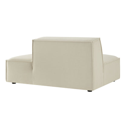 Right-facing armless modular chaise in beige Restore performance fabric by Modway on Tampa Home & Garden Store