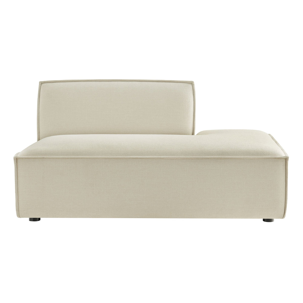Restore Performance Fabric Upholstered Right-Facing Armless Modular Chaise in beige by Modway on Tampa Home & Garden Store