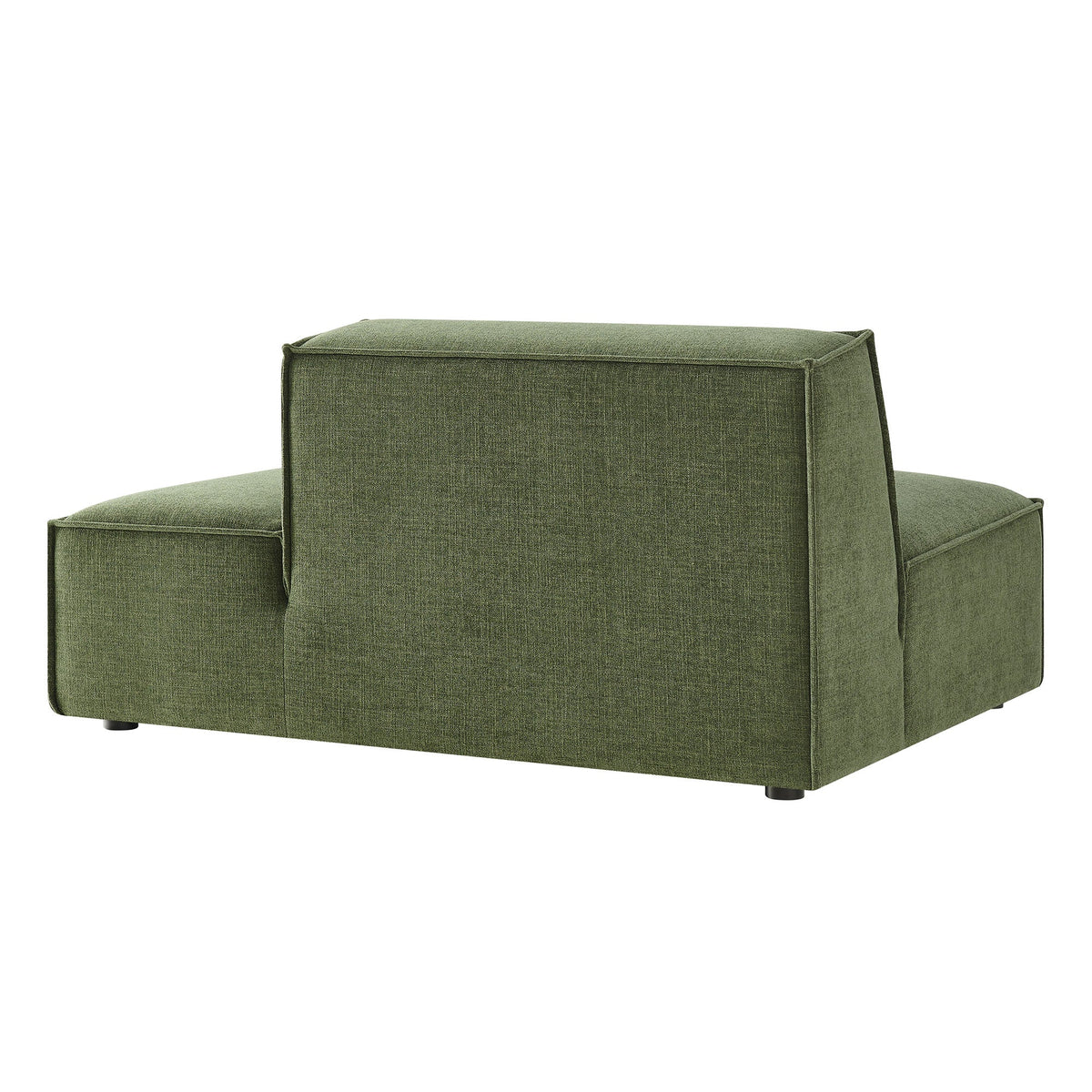 Modway Restore right-facing armless modular chaise in olive green performance fabric on Tampa Home & Garden Store