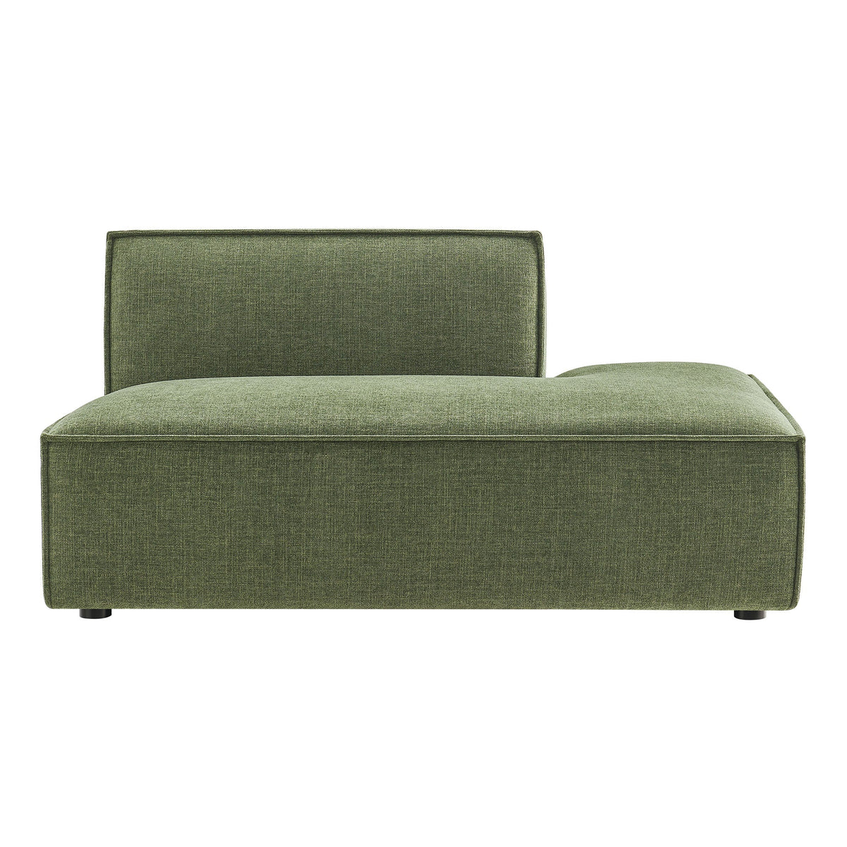 Modway Restore Performance Fabric right-facing armless modular chaise in olive green on Tampa Home & Garden Store