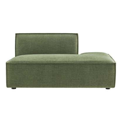 Modway Restore Performance Fabric right-facing armless modular chaise in olive green on Tampa Home & Garden Store