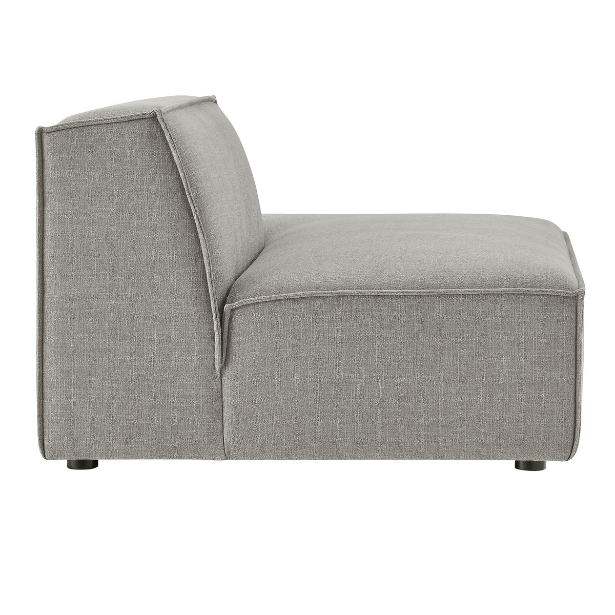 Restore Performance Fabric Upholstered Right-Facing Armless Modular Chaise in gray by Modway on Tampa Home & Garden Store