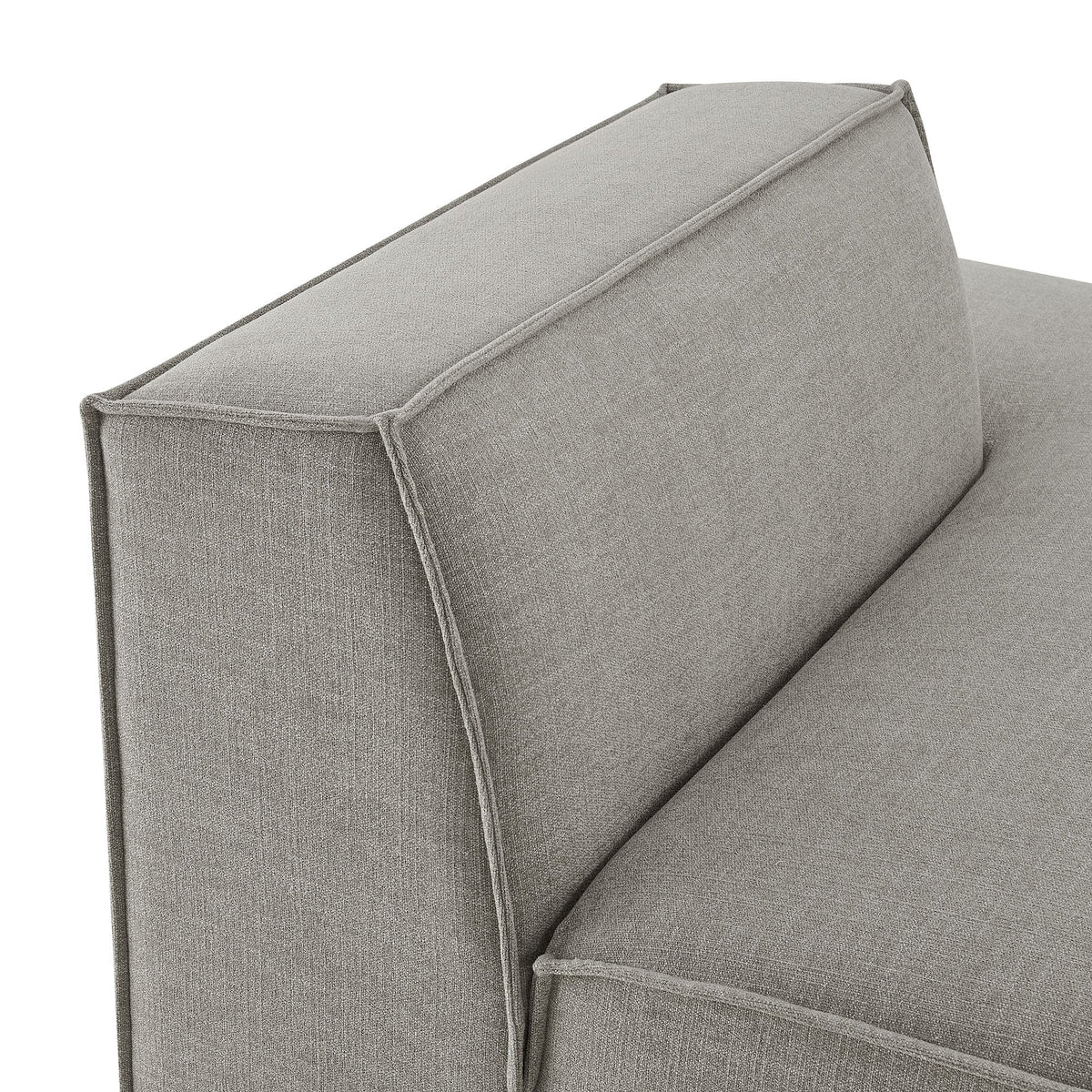 Restore Performance Fabric right-facing armless modular chaise by HouseOfZazla in grey fabric on Tampa Home & Garden Store