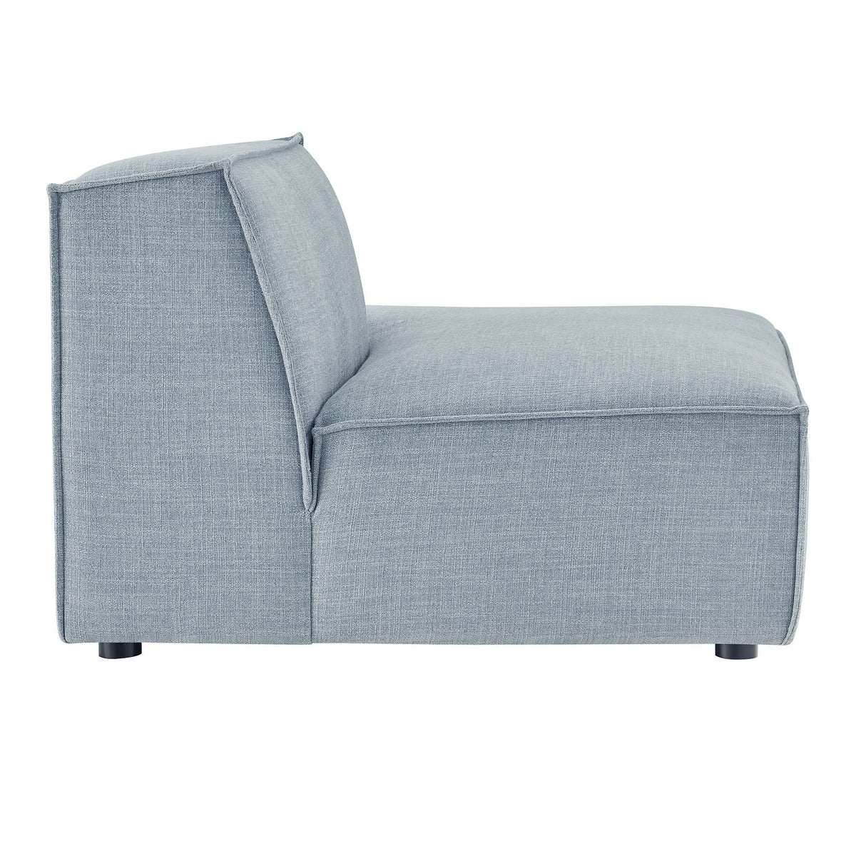 Restore Performance Fabric upholstered Right-Facing Armless Modular Chaise in blue by Modway on Tampa Home & Garden Store