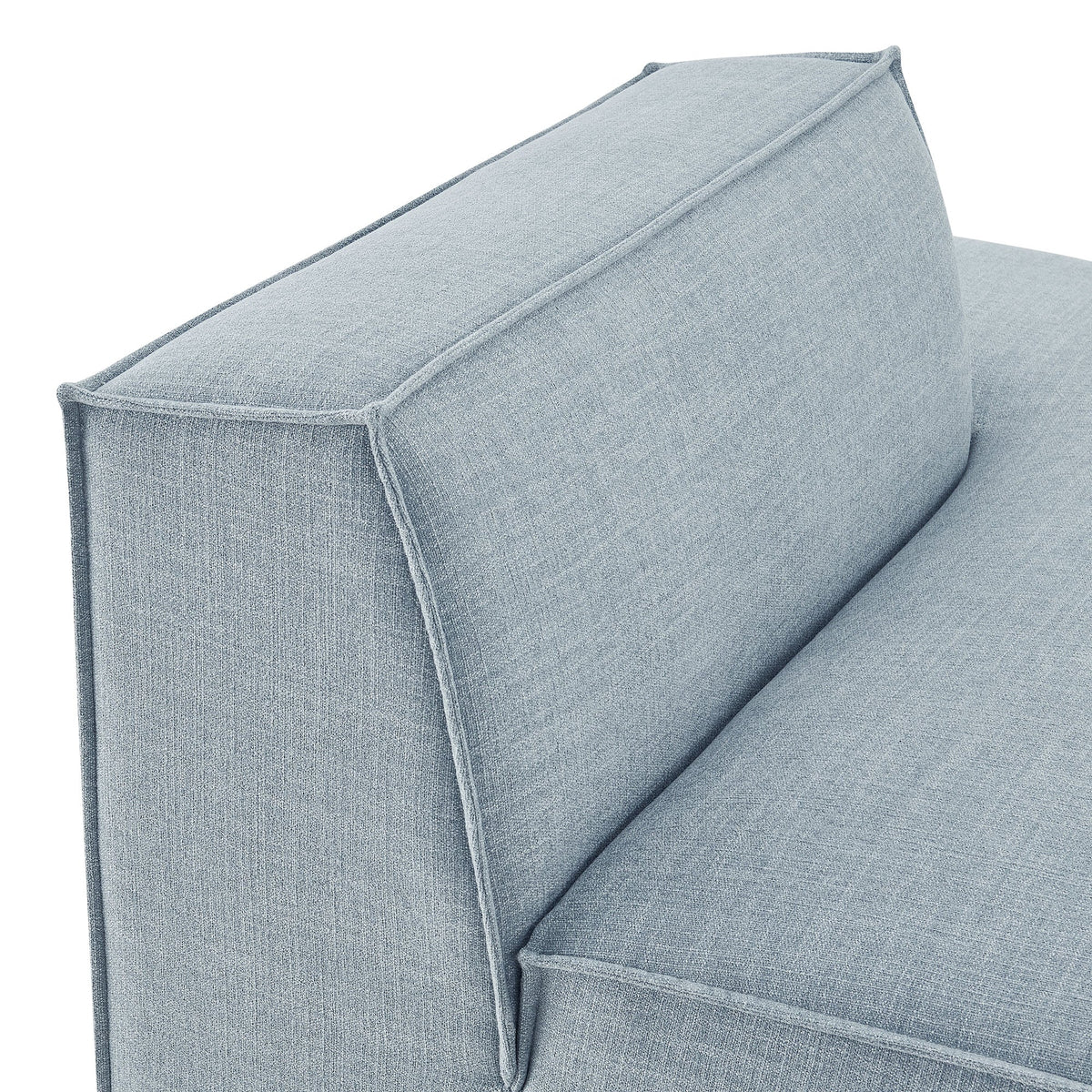 Modway Restore Performance Fabric right-facing armless modular chaise in light blue fabric on Tampa Home & Garden Store