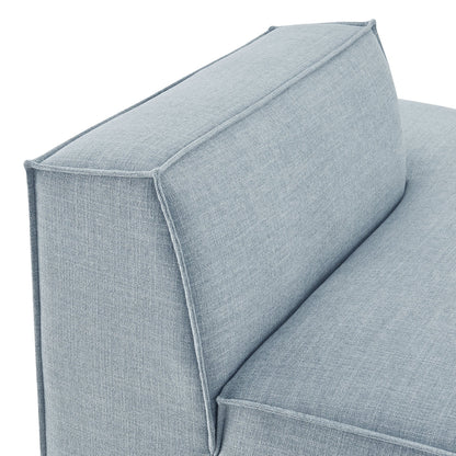 Modway Restore Performance Fabric right-facing armless modular chaise in light blue fabric on Tampa Home & Garden Store