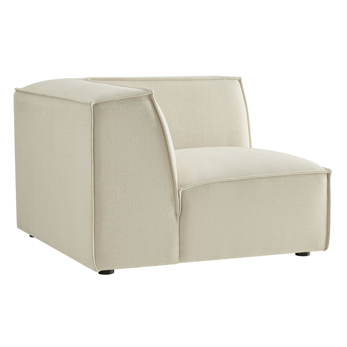 Restore Performance Fabric Upholstered Modular Corner Chair by Modway beige HouseOfZazla on Tampa Home & Garden Store