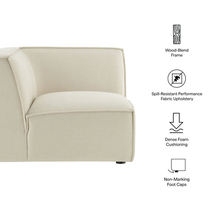 Modular corner chair in beige Restore Performance fabric by Modway on Tampa Home & Garden Store