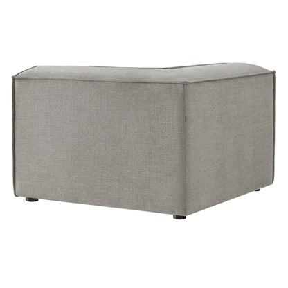 Restore Performance Fabric Upholstered Modular Corner Chair gray fabric by HouseOfZazla on Tampa Home & Garden Store