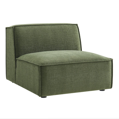Restore armless modular chair in olive green performance fabric by Modway for HouseOfZazla on Tampa Home & Garden Store