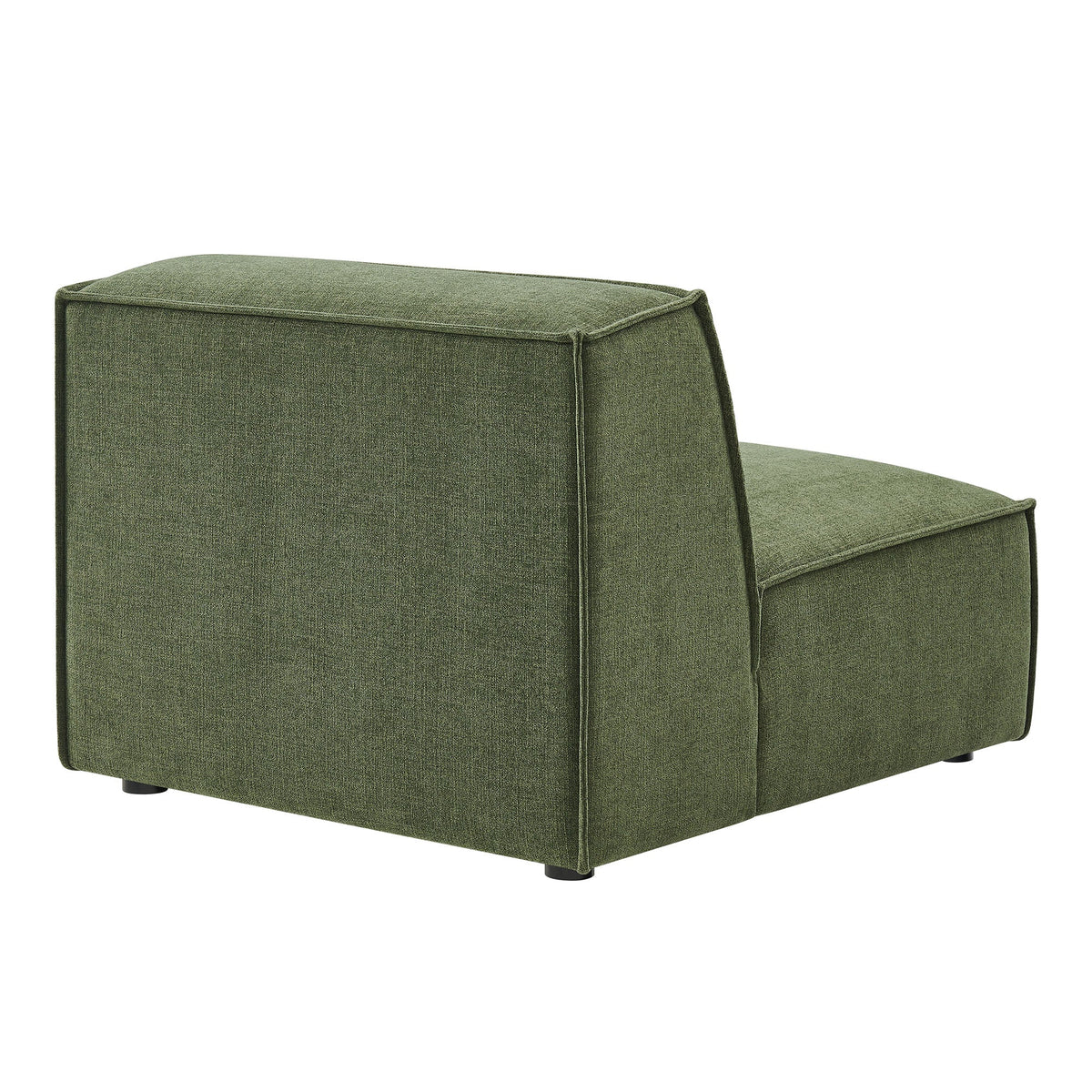 Armless modular chair in green Restore Performance Fabric by Modway on Tampa Home & Garden Store