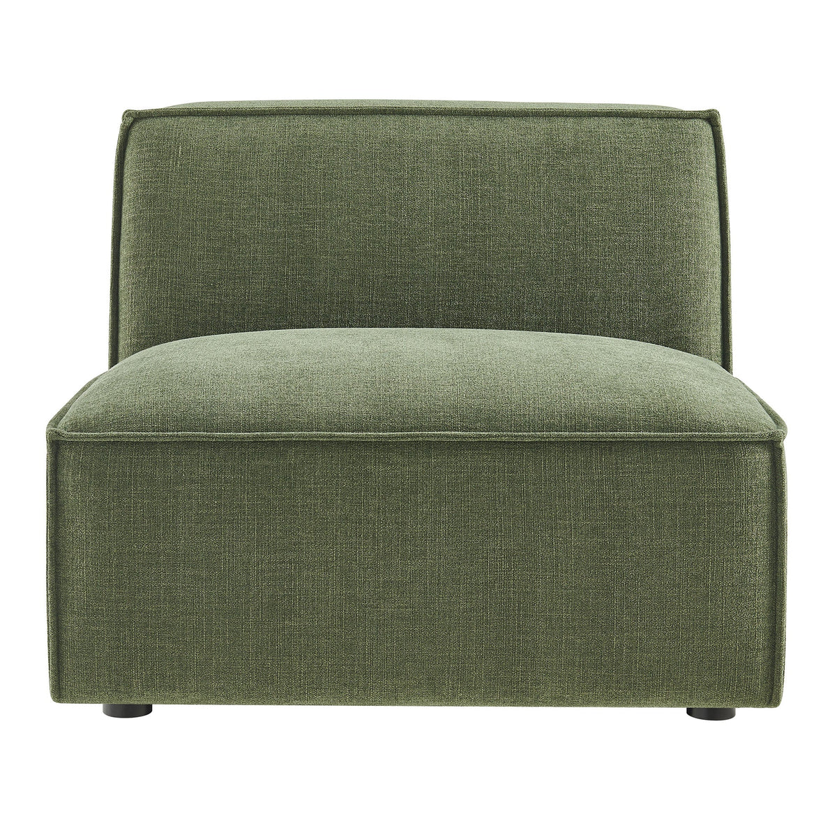 Armless modular chair in olive Restore Performance fabric by Modway, HouseOfZazla on Tampa Home & Garden Store