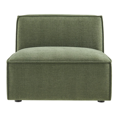 Armless modular chair in olive Restore Performance fabric by Modway, HouseOfZazla on Tampa Home & Garden Store