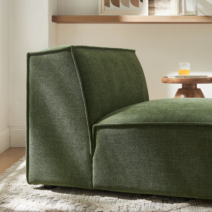 Restore performance fabric armless modular chair in dark green by Modway on Tampa Home & Garden Store