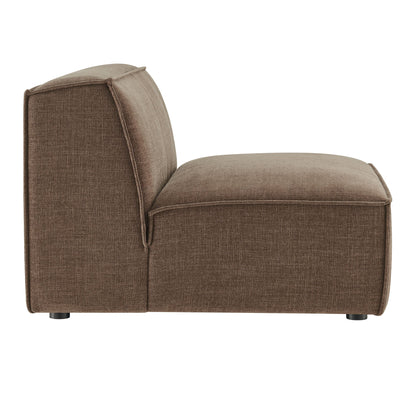 Restore Performance Fabric Upholstered Armless Modular Chair by Modway in brown textured fabric on Tampa Home & Garden Store