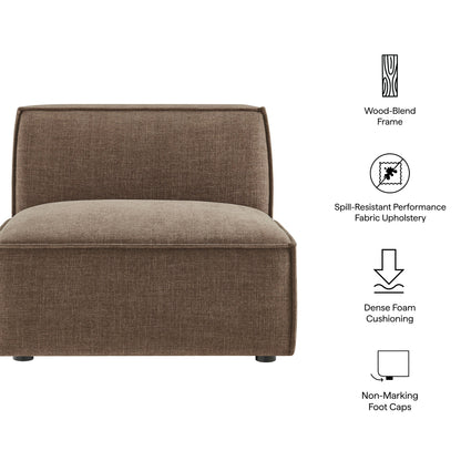 Restore Performance Fabric Upholstered Armless Modular Chair in brown by HouseOfZazla on Tampa Home & Garden Store