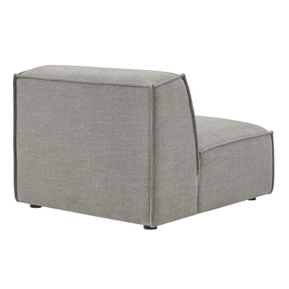 Restore Performance Fabric Upholstered Armless Modular Chair gray fabric by Modway on Tampa Home & Garden Store