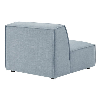 Modway Restore performance fabric armless modular chair in blue-gray upholstery on Tampa Home & Garden Store