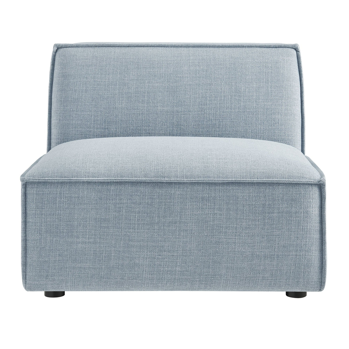 Restore Performance Fabric Upholstered Armless Modular Chair by Modway, light blue-gray on Tampa Home & Garden Store