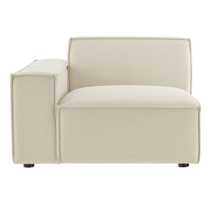Restore Performance Fabric upholstered left-facing modular lounge chair by Modway in beige fabric on Tampa Home & Garden Store