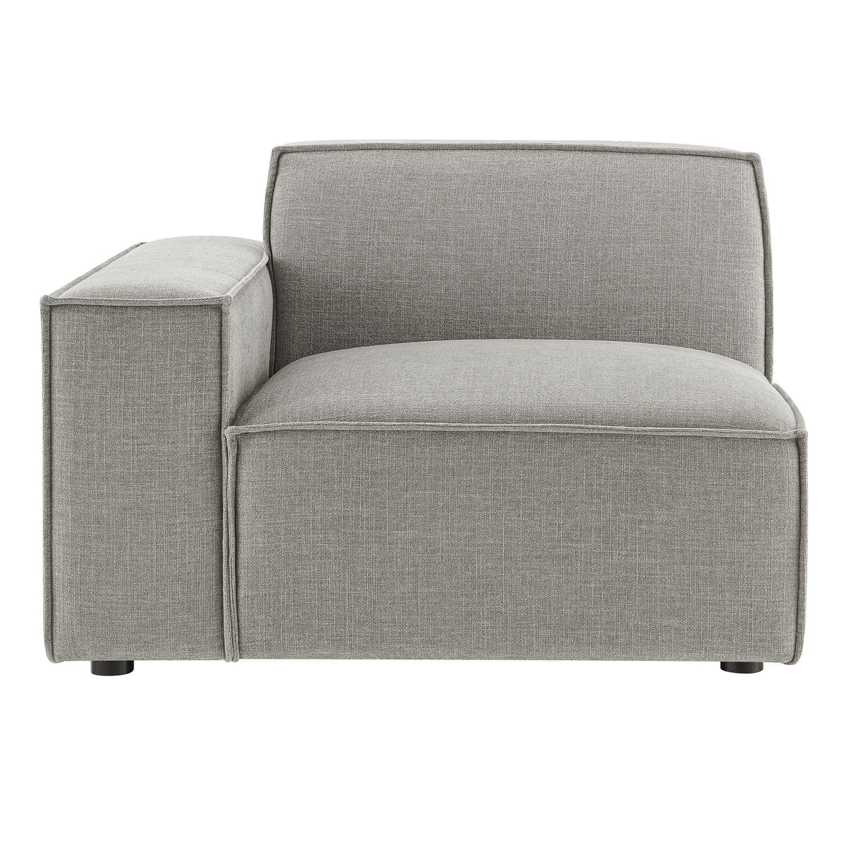 Restore Performance Fabric Left-Facing Modular Lounge Chair gray fabric by Modway on Tampa Home & Garden Store
