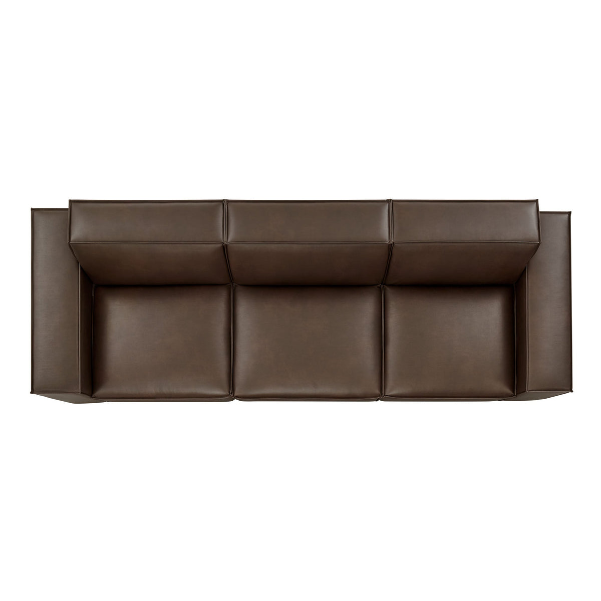 3-Piece vegan leather modular sofa set brown by HouseOfZazla on Tampa Home & Garden Store