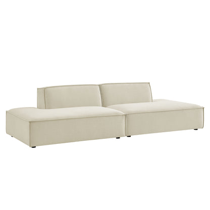Restore 2-Piece Modular Loveseat in ecru performance fabric by Modway on Tampa Home & Garden Store