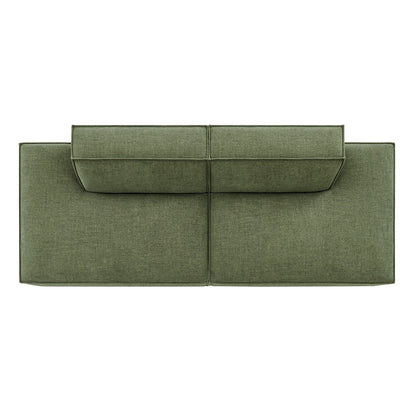 Modway Restore 2-Piece modular loveseat foliage green fabric upholstery HouseOfZazla on Tampa Home & Garden Store