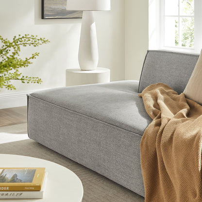 Restore 2-Piece Performance Fabric Upholstered Modular Loveseat in pewter grey on Tampa Home & Garden Store