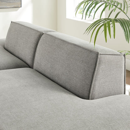 Modway Restore 2-Piece Modular Loveseat in light gray performance fabric on Tampa Home & Garden Store