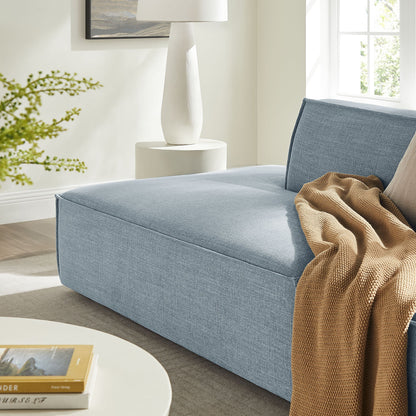 Restore 2-Piece modular loveseat in sky and pewter performance fabric by Modway on Tampa Home & Garden Store