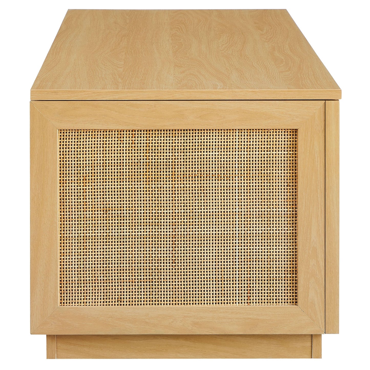 Modway Faux Rattan Storage Bench and Frame