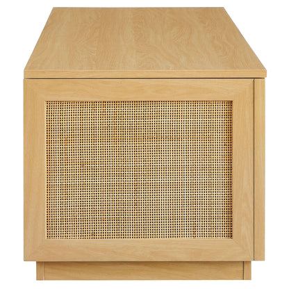 Modway Faux Rattan Storage Bench and Frame