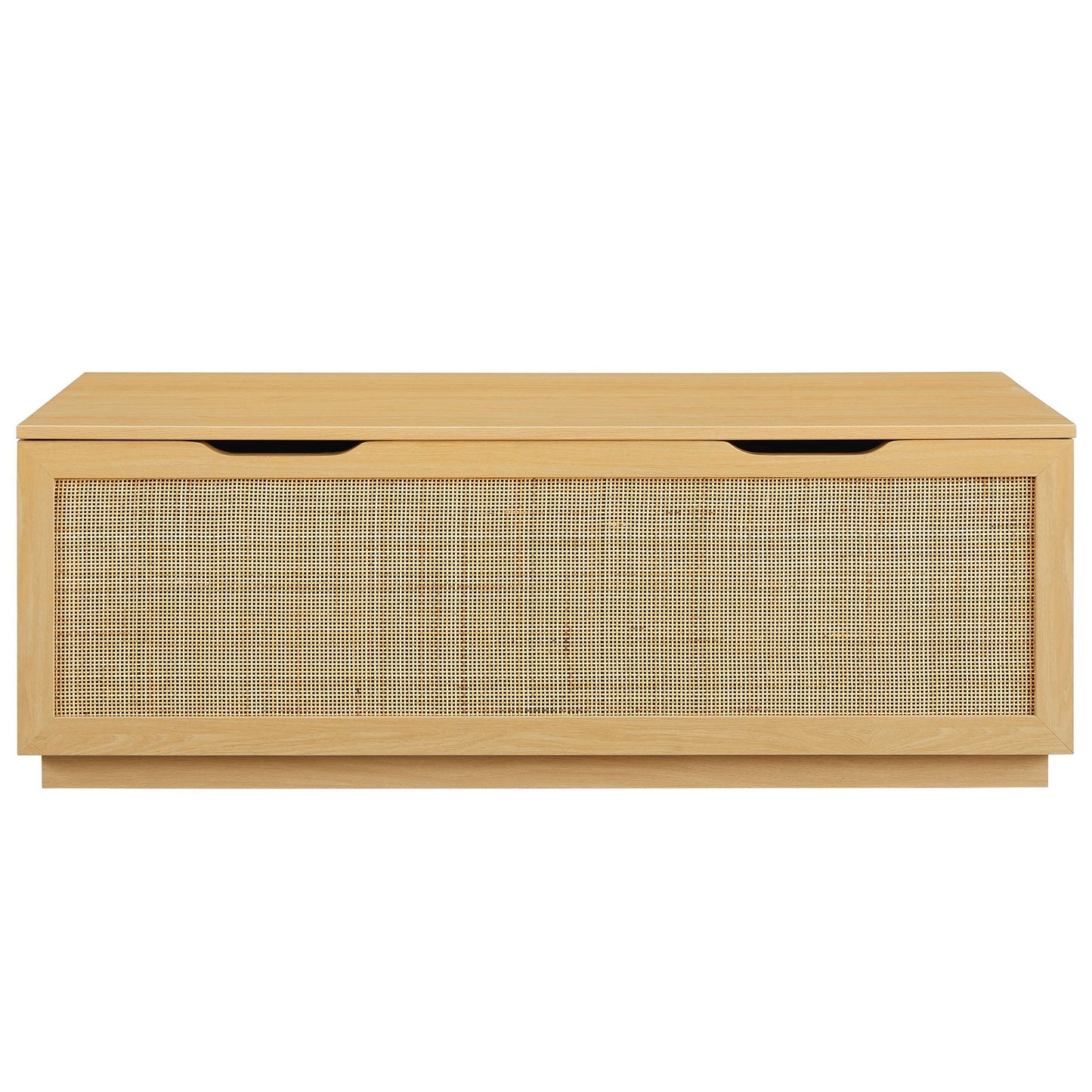 Modway Faux Rattan Storage Bench and Frame