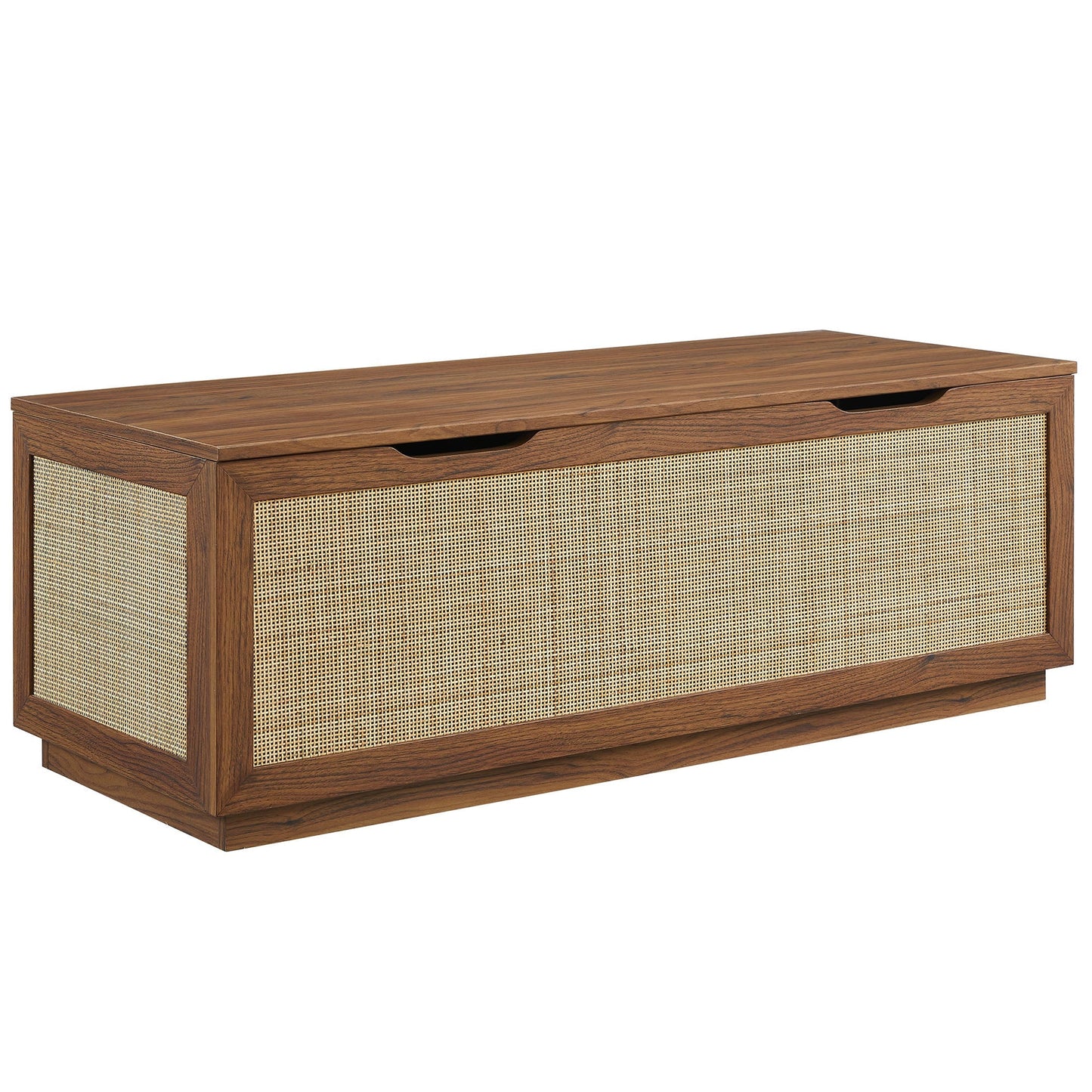 Modway Faux Rattan Storage Bench and Frame